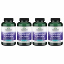 Lactato de Magnésio de Swanson - Suplemento Mineral Promovendo Apoio à Saúde Muscular e Óssea - Forma Mineral de Lactato Sem Lactose para Absorção Gentil - (120 Cápsulas, 84mg Cada) 4 Embalagem