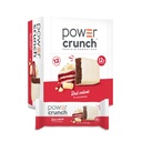 Barras de wafer de proteína crunch de potência, lanches de proteína alta com sabor delicioso, veludo vermelho, 1,4 onça (12 contagem)