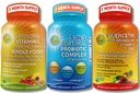 Imune & Gut Health Bundle – Probiótico 3-em-1 com Enzimas e Prebiótico + Quercetina com Bromelaína, Zinco, Vitamina C & Alimentos Orgânicos inteiros + Vitamina C lipossomal 1500mg com Acerola & Camu Camu Orgânico