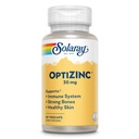 SOLARAY OptiZinc 30mg Suplemento de suporte imunológico - Suplementos de zinco para homens e mulheres w/Vitamina B6 - Ossos fortes e suporte à saúde da pele - alta absorção - 60 dias de garantia, 60 Servings, 60 VegCaps