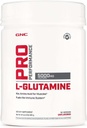 GNC Pro Performance L-Glutamina 5000mg, Amino Acid Supplement Powder, Suporta Recuperação e Função Músculo, Sistema Imune de Combustíveis, desempenha papel chave na síntese de proteínas, sem sabor, sem glúten, 181