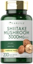 Extrato de Cogumelo Carlyle Shiitake 3000mg 200 Cápsulas