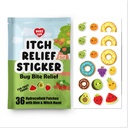 Hidrocolóide Itch Relief Patch, para Mosquitos, Ticks, Midges, Sandflies Bug mordida Alivio, Anti-Itch Patch com Aloe e Bruxa Hazel, Relief mordida de insetos, Kid-Friendly, Tema de frutas naturais