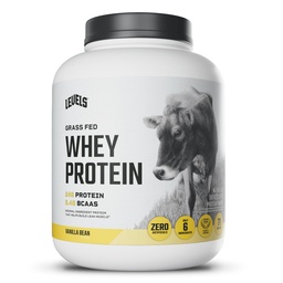 Níveis Feita de grama Whey Protein Powder, Sem artificiais, 24G de proteína, feijão de baunilha, 5LB