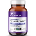 Novo Capítulo Complexo Vitamina B, Complexo Fermentado Vitamina B, USDA Orgânico, ONE Diário para Energia Celular + Cérebro + Beleza, 100% Vegan, Sem glúten - 90 Contagem