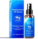 Spray de óleo de magnésio, 60ml de spray de magnésio, 100% de força extra de óleo de magnésio orgânico, promove sono calmo e relaxamento, spray de magnésio para pés, sono e corpo, fácil de absorver e usar