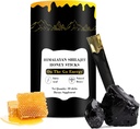 Shilajit Honey Sticks, 30 Sticks - Puro Himalaia resina, mel orgânico e açafrão para aumentar a energia, Imune Support & Vitality, SHILAJIT Honey Sticks para homens e mulheres