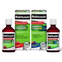 Robitussin DM Max Tosse Plus Congestão torácica e Robitussin Máxima Força Noturna Tosse DM, Fórmulas Adultos - 2 x 8 Garrafas Fl Oz