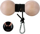 Rolo de pulso de madeira e Fortalecedor de antebraço, Treino de força Grip, Arm Blaster exercicer, Treino de força para dedos e pulso.