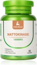 Nattokinase Suplementos 180, 000FU Frasco inteiro 60 Cápsulas, 6, 000FU 2 Cápsulas Suplementos Nutricionais Diários Enzimas Sistémicas Vegetarianas Friendly para Suporte Cardiovascular e Circulatório