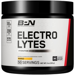 NUTRIÇÃO DE DESEMPENHO NUTRIÇÃO BPN Eletrólitos Hydration Drink Mix . Sugar Free Electrolyte Powder . 500mg Sódio por Serviço . Naturalmente adoçado . Mango, 50 Servings