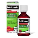 Robitussin Adulto Força Máxima Tosse + Congestão de Peito DM Max (4 fl. oz. Garrafa), Supressor de Tosse e Expectante, Framboesa sabor