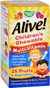 Forma da natureza Alive Crianças mastigáveis Mult-Vitamin 120 comprimidos mastigáveis