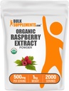 BulkSuplementos.com Extrato de framboesa orgânica em pó - de frutas de framboesa, fonte antioxidante, suplemento de ervas - sem glúten, 1 kg (2,2 lbs) (Pacote de 1)