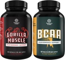 Pacote de reforço de teste de força extra para homens e cadeia de ramo Aminoácidos Suplemento - - Suplemento de energia natural para homens com tesão cabra Weed - Pós exercício de recuperação muscular e crescimento muscular Supor