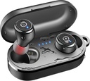 Tozo T10 fones de ouvido sem fio Bluetooth 5.3 Auscultadores, App Personalizar EQ, Design Ergonómico, 55H Playtime, Wireless Charging Case, IPX8 Waterproof Sound in-Ear Headset, 2025 New Version