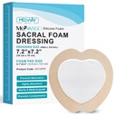 MedVance TM Silicone - Bordered Silicone adesivo espuma vestir tamanho sacral 7 "x 7" caixa de 5 curativos
