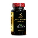 Extrato de Berry ACAI - Suplemento de antioxidantes, Acai Powder, 4:1 açaí Extrato de Berry, Tudo Natural e Não-GMO Mistura Acai Boost - 1 Frasco 60 Cápsulas