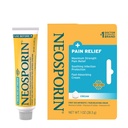Neosporin + Alívio de dor de força máxima Creme de dupla ação, creme tópico antibiótico e analgésico de primeiros socorros para cuidados de feridas de cortes menores, raspas e queimaduras, polimixina B & Pramoxine HCl, 1 oz