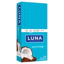 LUNA BAR - Lanchonete sem glúten - Chocolate Mergulhado sabor de coco -8g de proteína - Não-GMO - Lanchonete saudável com base em plantas - No Go Snacks (1.69 Ounce Snack Bars, 15 Conde)