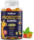 NuBest Gummies Probiótico Diário para Crianças e Adolescentes com 5 bilhões de UFCs Suporta Immune, Gut, e Saúde Digestiva Não Adicionado Açúcar