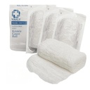 Vakly Sterile Krinkle Kerlix Tipo Gauze Bandage Rolls [5 Pack] Altamente Absorvente Fluff 100% algodão Bandages Roll 4,5"x4.1yds 6-Ply - Individualmente envoltório Mesh Gauzes + Fita médica - Embalagem Maio Vary