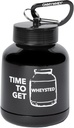 ONMYWHEY duplo Scoop (180cc) proteína e suplemento Keychain Funil, tempo para obter Wheysted