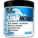 Evluição Estimulante Free Lean BCAA Powder Nutrition BCAAs Aminoácidos Pó com CLA Carnitina e 2:1:1 Raça ramificada Aminoácidos suporta a recuperação muscular Queimadura de gordura e metabolismo - Blue Raz