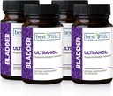 Suporte total de bexiga Ultranol - Suplemento de cranberry natural para saúde urinária, controle de bexiga hiperativa, incontinência - reduz vazamentos e urgência - 4 garrafas - 120 cápsulas