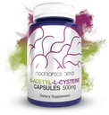 Nootropics Depot N-Acetil L-Cysteine Cápsulas de 500mg NAC 180 Contagem Suporta função hepática saudável Saúde celular Níveis de glutationa
