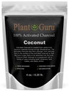 Pó de carvão activado 4 onças. Coco - qualidade de comida Kosher Non-GMO - branqueamento dentes, máscara facial e fabricação de sabão. Promove a desintoxicação natural e ajuda a digestão