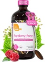 Zahler PureBerry+Purse, Folha de Framboesa Líquida & Bolsa de Sheperd, Fortalece Tecido Uterino, Certificado Kosher, 8OZ