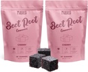 Gomas de beterraba com sabor de cereja, mastigações de beterraba com extrato de semente de uva adicionado - cor natural & sabor - mastigas de beterraba para treino, saúde e bem-estar chicletes (120ct)