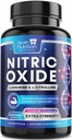 Força extra Óxido Nitrico Booster 3000mg - 3X L-Araginina AKG & HCI + L-Citrulina Malate - Melhor músculo de suporte Suplemento Nitrico - Energia Natural, Apoio à Saúde do Coração Engarrafado EUA - 60 Cápsulas