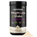 Naturade Peso Perda Shake Meal Substituition, 18 Servings - 25g Proteína Baseada em Plantas, CLA, Fibra & 18 Vitaminas e Minerais Projetado para Curb Cravings e aumentar a nutrição diária - Baunilha Creme