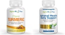 Suplemento Açafrão Orgânico - Suplementos de Apoio à Saúde Conjunta e Imune & Apoio Diário à Saúde Adrenal