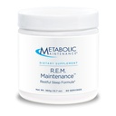 Manutenção Metabólica Pó de manutenção R.E.M. - Suplemento de suporte de relaxamento natural com magnésio, melatonina, 5-HTP + Potássio - Suplemento de bebida fácil, sem enchimentos (366g / 60 Servões)