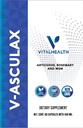 Vital Health V-Asculax Circulation Support – Saúde do coração, fluxo de sangue, retenção de líquidos e circulação arterial – Fórmula de ervas naturais com Bruxa Hazel, Rue, Alcachofra, Rosemary, HSH & Horsetail