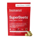 humanN SuperBeets Heart Chews Avançado - 100mg de CoQ10 Plus Beetroot & Grape Seed Extract, 60 Count