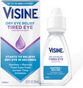 Visina Seco Olho Alívio Cansado Olho Lubrificante Gotas Olhos, Hidratante e Relaxante Gotas Estériles para Olhos Irritados, Secos e Cansados Devido ao tempo de tela Irritação, Polietileno Glycol, 0,5 fl. oz