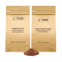 INGREDIENTES ORIGINAIS PUROS Extrato de Chasteberry e pacote de extrato de alcaçuz, 1 lb Cada, Não-GMO, Suplementos sem glúten