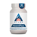 Ayush Herbs Neem Plus - Saúde Digestiva para Mulheres e Homens, Gut Support Supplement for Stomach & Skin Health, Imune Support - 90 Cápsulas Vegetarianas (1 Contagem)