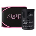 Esportes Pesquisa Creatina Mono-hidratado e doce suor cintura aparador - preto / rosa (Grande)