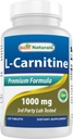Melhores naturais L-Carnitina Fumarate 1000mg por comprimido - 120 Contagem - Aumentar Energia Celular