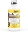 Minerais Vital da Terra Cal-Mag Liquid – Suplemento de magnésio de cálcio com vitamina D3, K2, Boron e Ácido Fulvico para Absorção Mais Rápida, 32 Oz + 1 Oz Cup