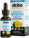 Detox Pulmão Gotas de Saúde Respiratória - Suplementos Respiratórios Orgânicos Herbal Lung Cleanse, Mullein Gotas para Pulmões Apoio Bronquial, Mucus Clear com Extrato de Folha de Mullein, Suplemento de Elderberry 1 oz