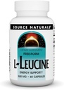 Fonte Naturals L-Leucina Um suplemento de Aminoácido Essencial de forma gratuita para suporte energético - 60 Cápsulas