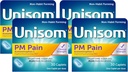 Unisom PM Pain Nighttime Sleep-aid + Pain Reliever, Acetaminofeno & Difenidramina HCI, 30 Caplets, 50mg (Pacote de 4)