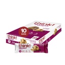 Pensa! Deliciosa, Keto Protein Bars, Carb baixo saudável, Lanche sem glúten - Chocolate bolo de amendoim, 10 Count (Packaging May Vary)