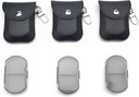 VOFOON 3 pacote pequeno organizador de pílulas, caixa de pílulas de viagem para bolsa, porta-pílulas chaveiro, recipiente de pílulas de bolso, 2 vezes por dia diária portátil medicina caso vitamina, caixa de óleo de peixe, caixa de suplemento